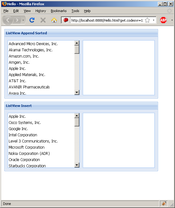 Drop and drop to insert to a ListView (Ext GWT)