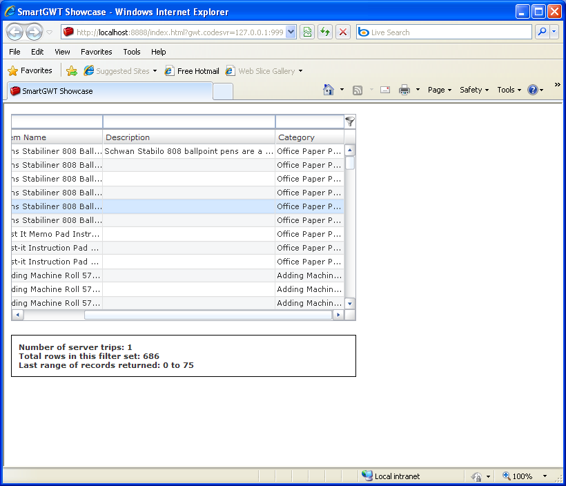 Adaptive Filter Sample (Smart GWT)