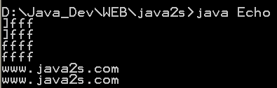 Connects to the default echo service port